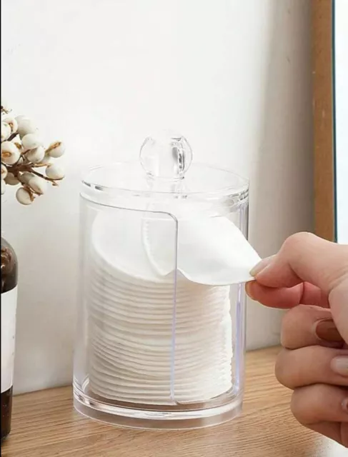 storage container Minimalist Clear for makeup pads storage Organiser box