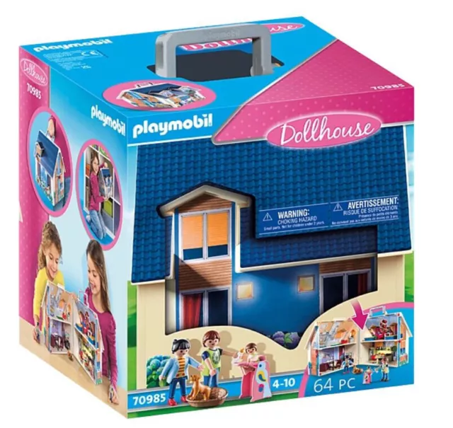 Set casa delle bambole moderno di lusso Playmobil 70985 in custodia per il...