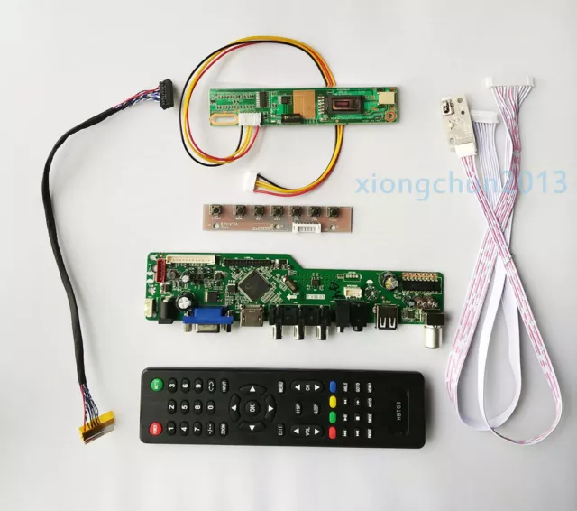 TV T.V56 HDMI LCD CVBS RF Controller board Kit for LTN154AT07 1280*800 15.4"