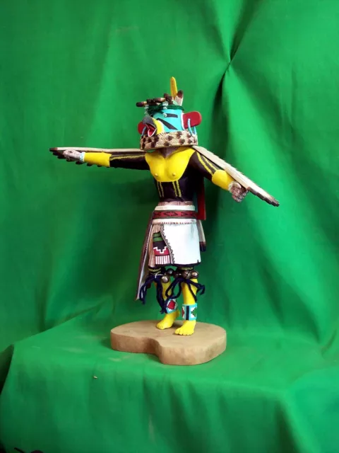 Hopi Kachina Doll - Kwahu, the Eagle Dancer by Henry Shelton - Superb!