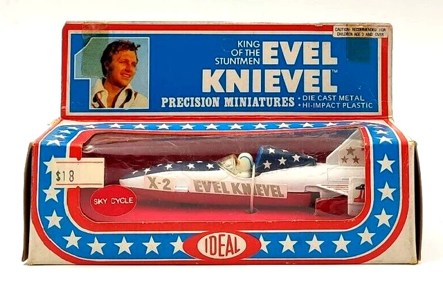 Jouet Evel Knievel X2 Cycle Sky Precision Miniatures 1976 - Vintage à Restaurer