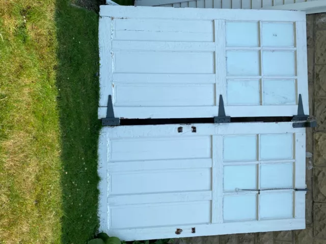 antique barn door - large, white, salvage, heavy 