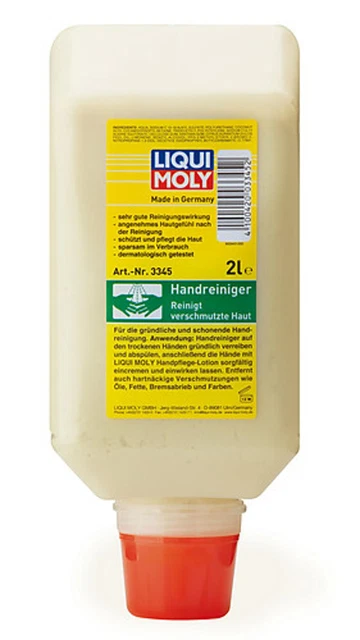 LIQUI MOLY Pulitore Mani Pulitore Mani Soft 3345 Bottiglia 2 Litri