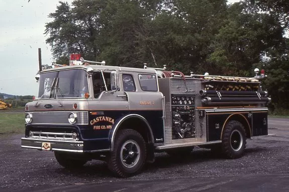 Castanea PA 1973 Ford C Pierce Pumper - Fire Apparatus Slide