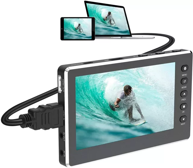 HD-Video Grabber 1080P 60FPS USB 2.0-Video-zu-Digital-Wandler mit 5-Zoll-OLED