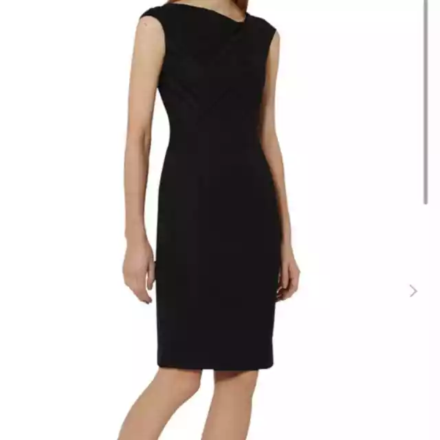 Black Reiss Dartmouth tailored dress in black sz 10