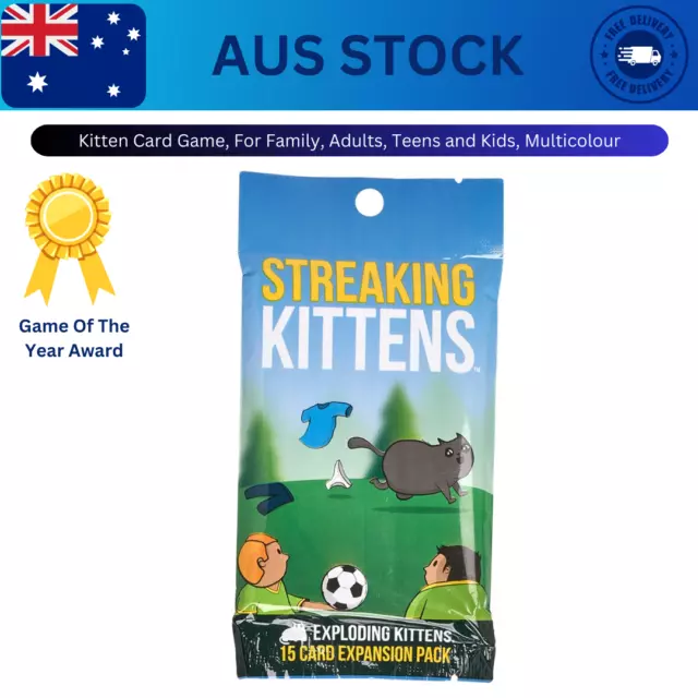 Exploding Kittens Streaking Kittens Expansion Card Game Brand New