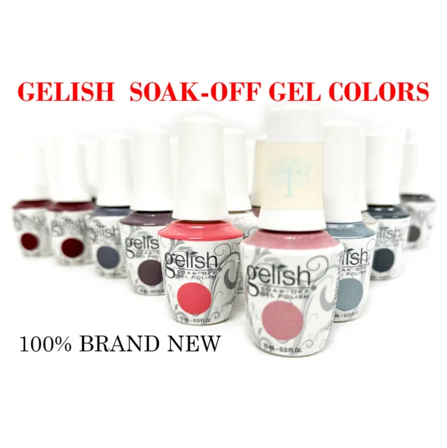 Gelish Soak-Off Gel Polish 0.5oz/ea  NEW BOTTLE - New Updated Best Seller SALE