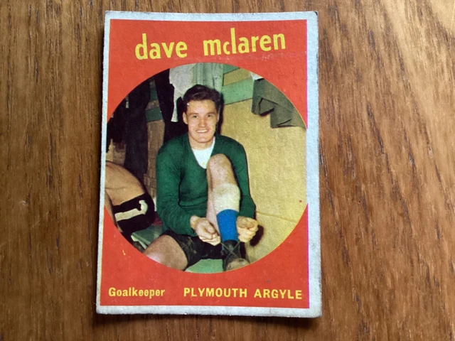 A&BC-FOOTBALL BLACK BACK 1960-No 79 Dave McLaren-Plymouth-In Good condition