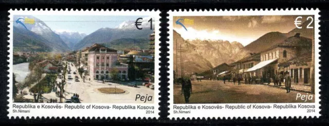 Kosovo 2014 Mi. 275-276 Neuf ** 100% Pec ville, vues