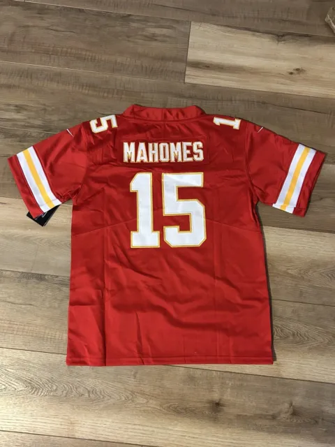 Patrick Mahomes #15 KC Chiefs Red KIDS Jersey YOUTH MEDIUM Stitched Jersey