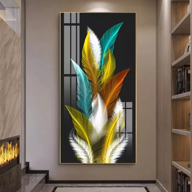 Modern Nordic Art Feather Canvas Painting On The Wall Art Posters Prints Picture