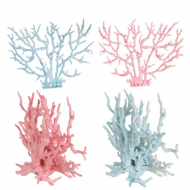 1pc Artificiale Reef Corallo Albero Piante Acquario Paesaggio Decorazione Carino