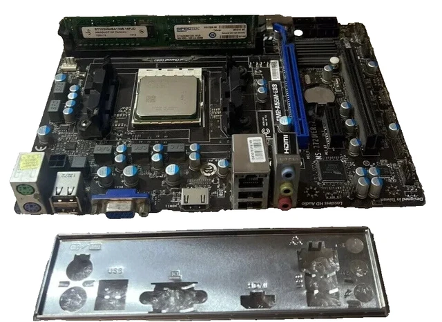 MSI MS-7721 VER 2.3 FM2-A55M-E33 Socket FM2 Motherboard AMD CPU 8GB RAM ...