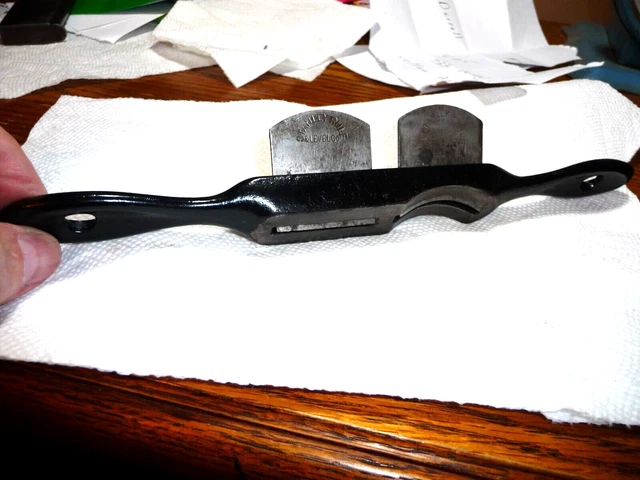 Early Vintage Stanley Rule & Level Co No.60 Double Iron Spoke Shave Plane