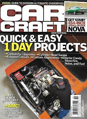 Car Craft Auto Magazine Quick and Easy 1 Day Projects Small Block Nova 2009