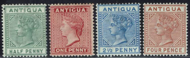Antigua 1882 Qv ½D 1D 2½D And  4D Wmk Crown Ca