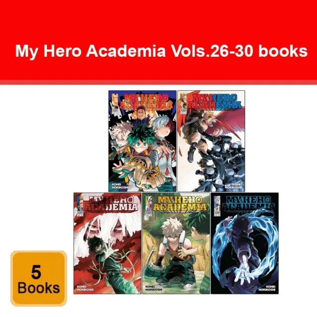 My Hero Academia Volume 26-30 Collection 5 Books Set By Kohei Horikoshi Series 6