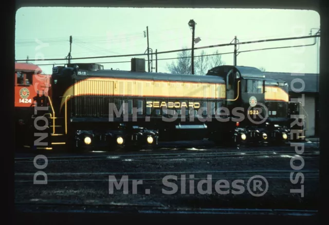 Duplicate Slide SAL Seaboard Air Line Fresh Paint RSC2 1523 Jacksonville FL 1962