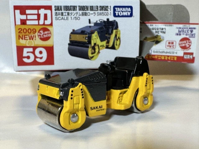 Tomica 59 Sakai Heavy Industry Tandem Vibration Roller Sw502-1