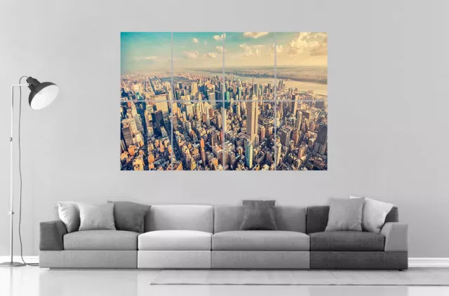 NEW YORK MANHATTAN Wall Art Poster Grand format A0 Large Print
