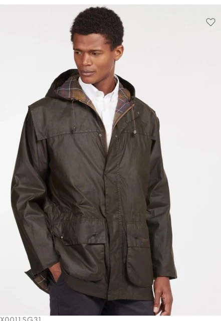 MENS BARBOUR CLASSIC Olive Durham Wax Jacket.Size Medium.RRP 219
