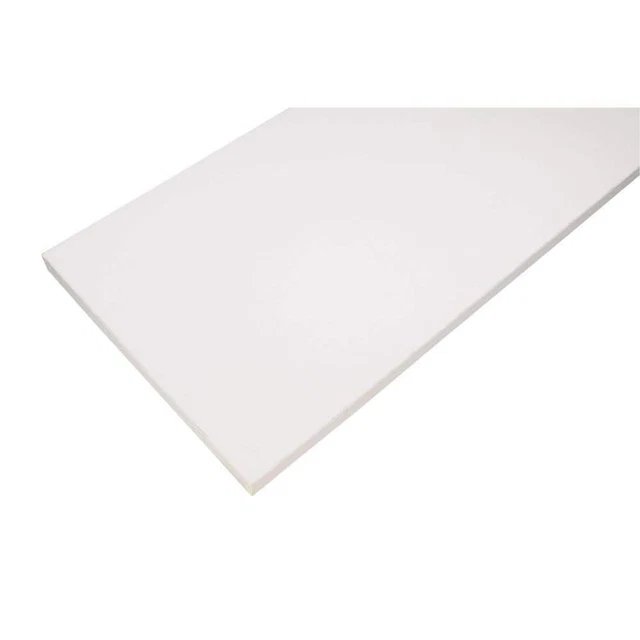 New Rubbermaid White Laminated Wood Shelf 10 in D x 24 in L, Adjustable, Durable