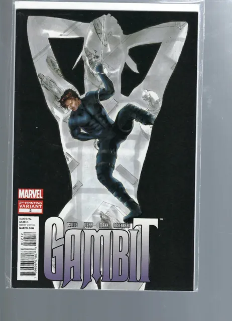 Gambit 2 - 2Nd Print Variant     - 2012 Vol 5  -  Xmen Series  -   Marvel Comics