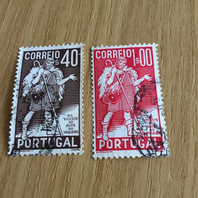 Briefmarken, Portugal, 1937 , Mhn. 599/600 gestempelt +entfalzt,           AX1