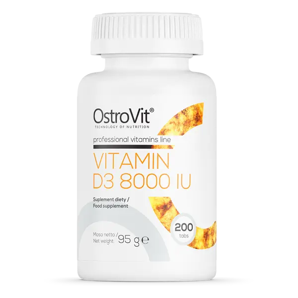 Vitamina D3 (8000 UI) - 200 Compresse - 8.000 UI - Sistema Immunitario