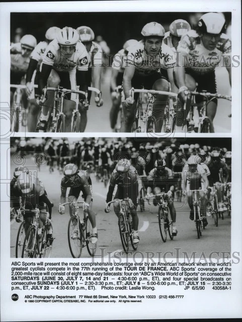 1990 Press Photo Cyclists compete in the Tour de France - spa34617
