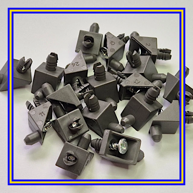 Nuluxi Argento Perni Di Supporto Per Mensola Armadio Perni Di Supporto 60 Pz - Foto 4