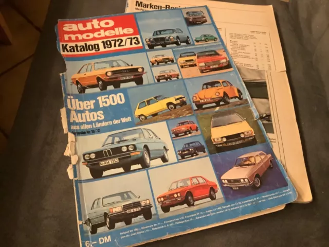 Die Auto Modelle 1972/73-Jahreskatalog-Autokatalog-AMS