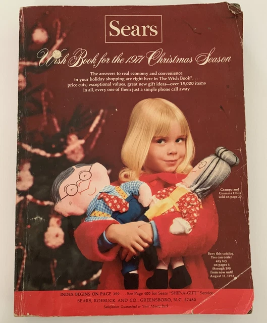 VINTAGE 1971 SEARS Roebuck & Company Christmas Wishbook Catalog 74.99