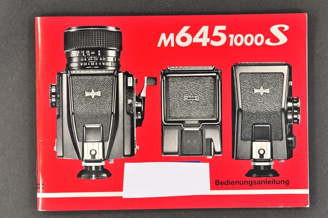 MAMIYA M 645 1000 S manuale d'uso in tedesco