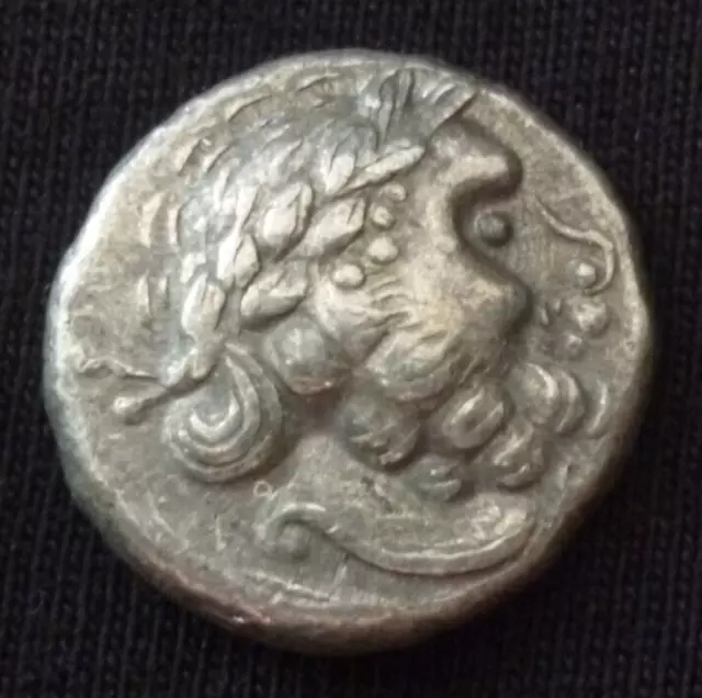 RARE Celtic Coin -Mint  Silver Drachm - Circa 100 - 50 BC        -878