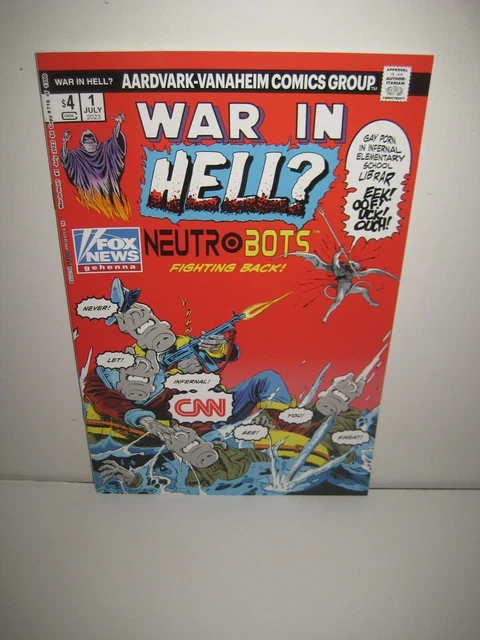 War in Hell? No. 1 Cerebus in Hell? 2023 Parody of War is Hell June 1975