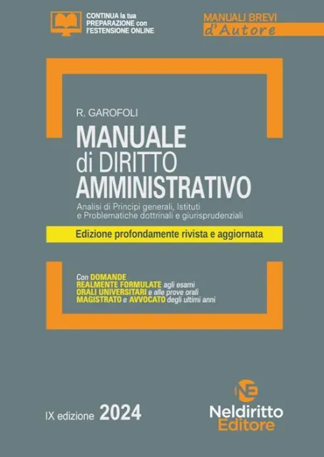 Manuale Breve Di Diritto Amministrativo  - Garofoli Roberto - Neldiritto Editore