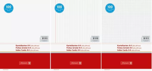 Karteikarten Brunnen DIN A4 100 Stück