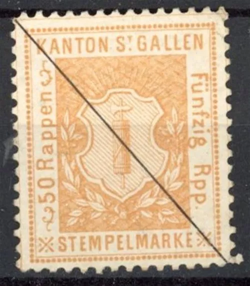 [PV246] Switzerland Kanton St Gallen good stamp very fine used