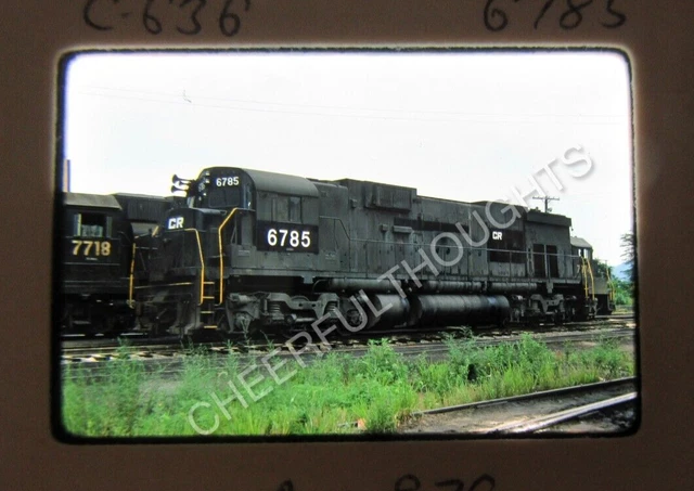 Original '76 Kodachrome Slide PC CR Conrail 6785 C636 Mingo Jct.      38W18