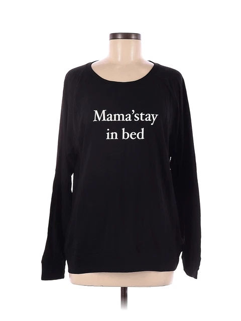 EMI JAY Women Black Long Sleeve T-Shirt S