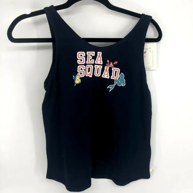 Roxy Disney(R) Little Mermaid Sea Squad Dreams Tank Top Big Girls 12/L Blue NWT