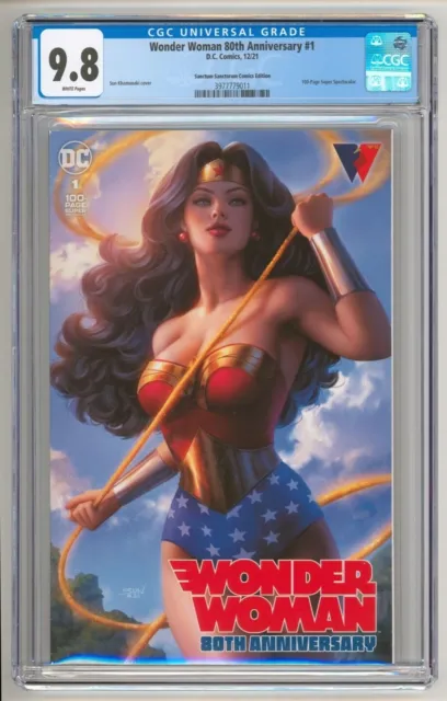 Wonder Woman 80th Anniversary#1 Sun Khamunaki Trade Variant CGC 9.8