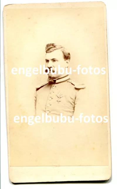 PORTRAIT-FOTO - CDV - LANDAU / Pf. - 1866 / 1870-71 - Offizier / Früher Orden -5