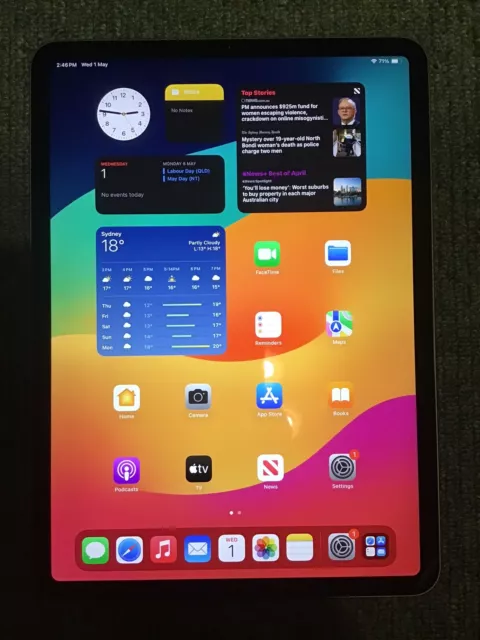 Apple iPad Pro 11” tablet with 256GB storage and Wi-Fi - like New