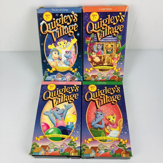 CHRISTIAN CHILDREN’S CARTOONS Quigley’s Village VHS Numbers 2, 3, 5, 6