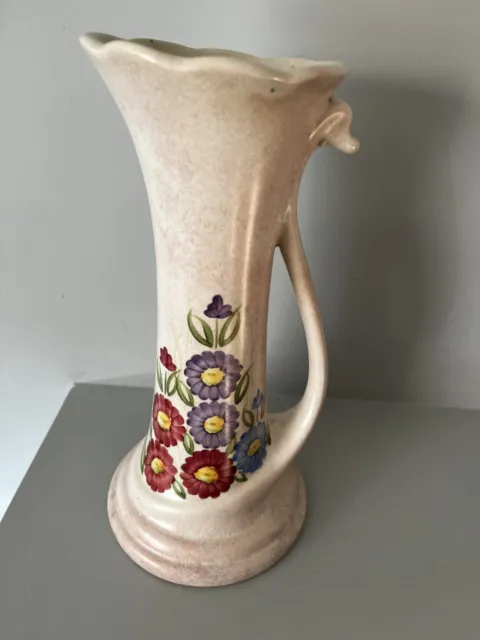 Vintage E. Radford Ceramic Hand Painted Jug