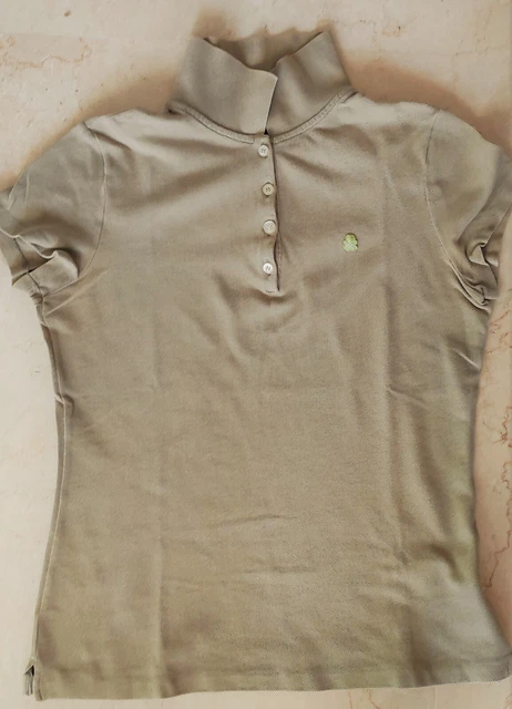 Polo Donna Benetton color oliva Tg Xs
