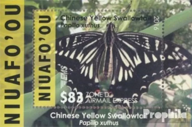 Niuafo ou - isla Bloque 60 nuevo 2015 Mariposas